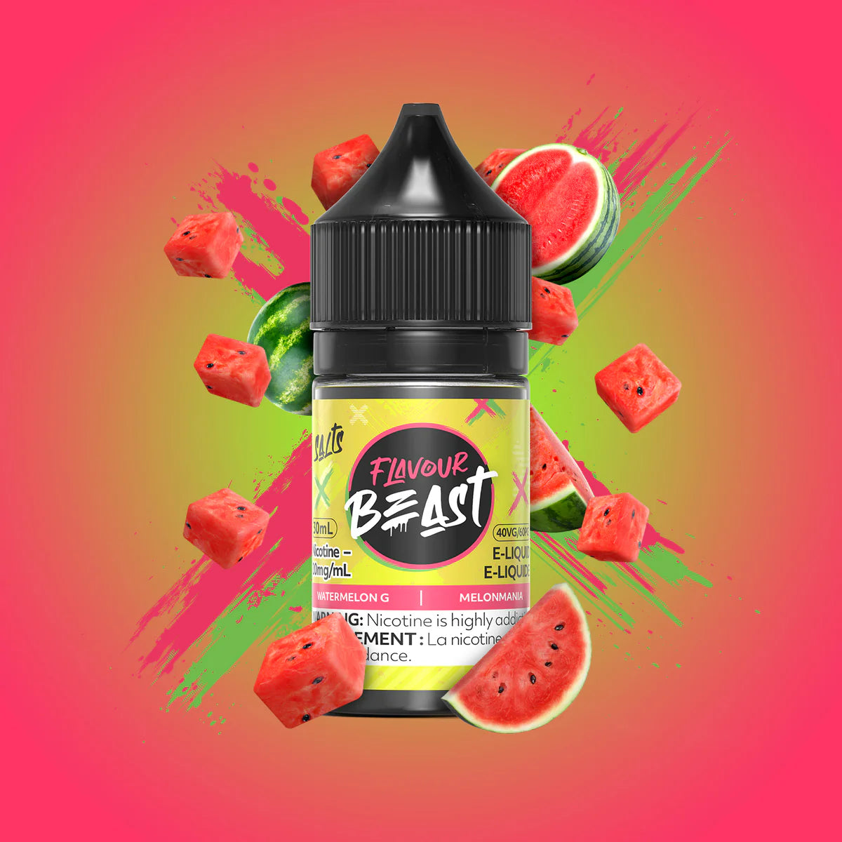 Flavour beast E-liquid- Watermelon G 20mg/30ml*
