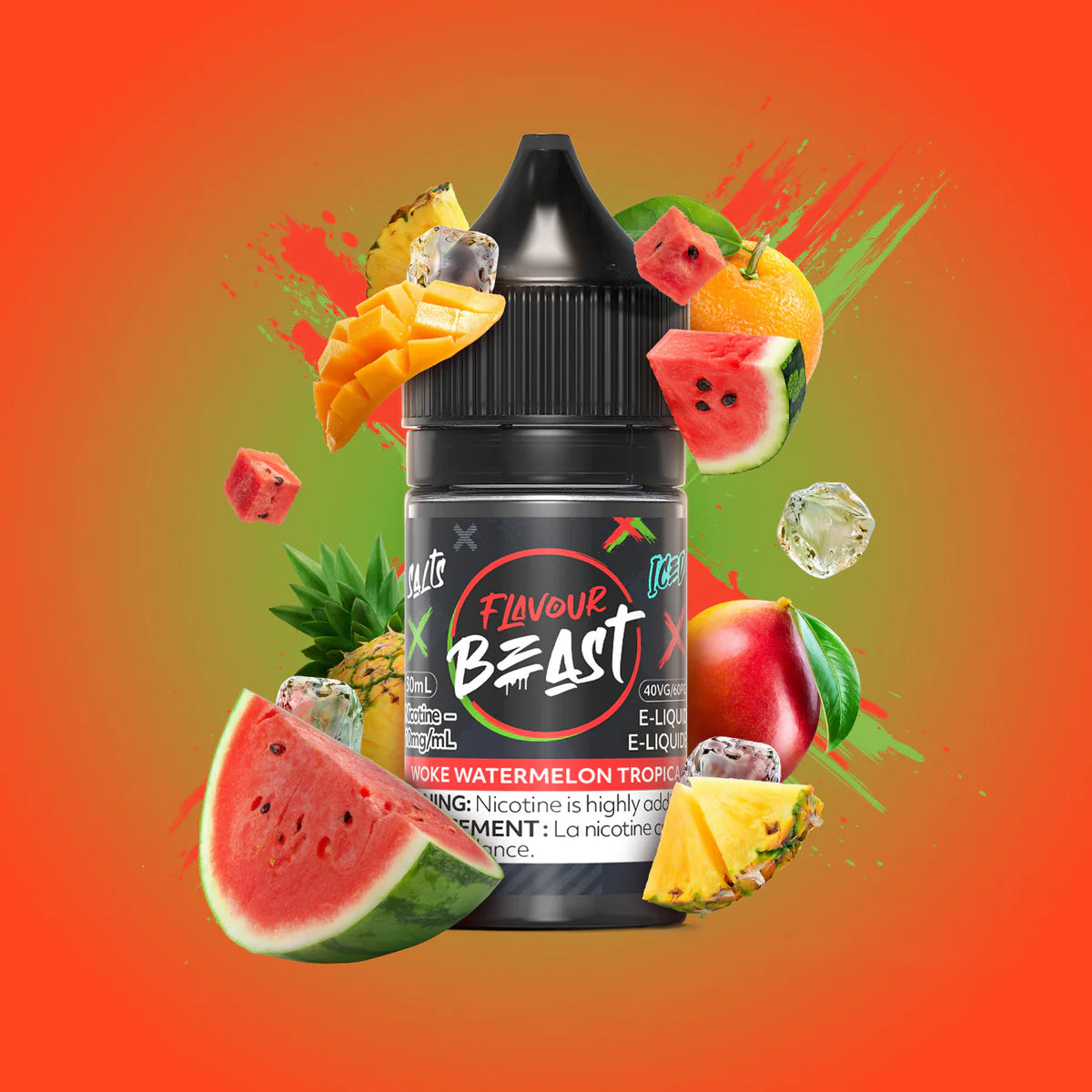 Flavour beast E-liquid- Woke Watermelon Tropica 20mg/30ml*