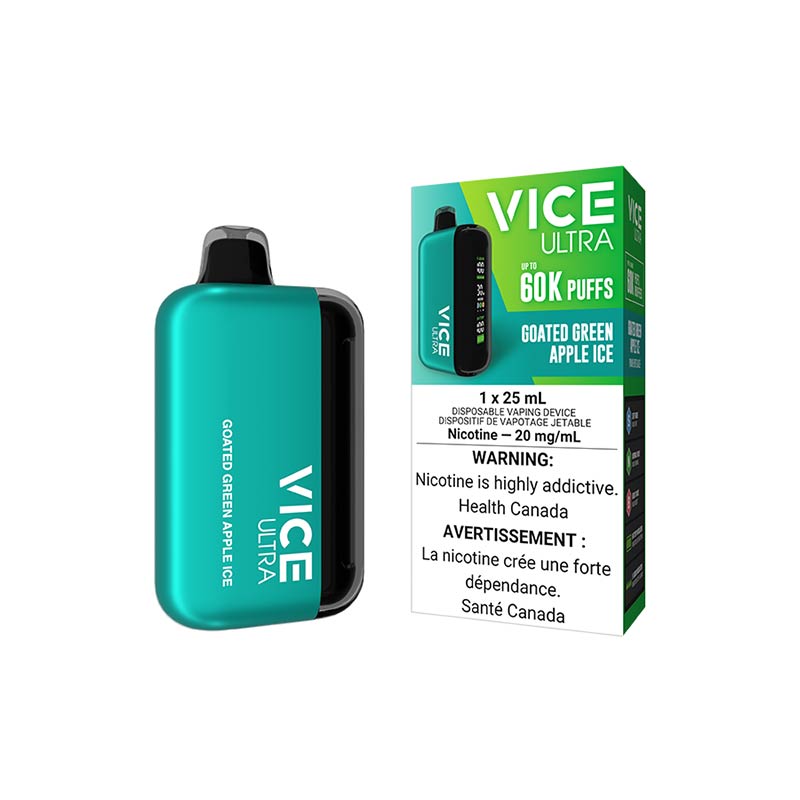 Vice Ultra 60k puffs Goated Green Apple ice (Provincial tax)