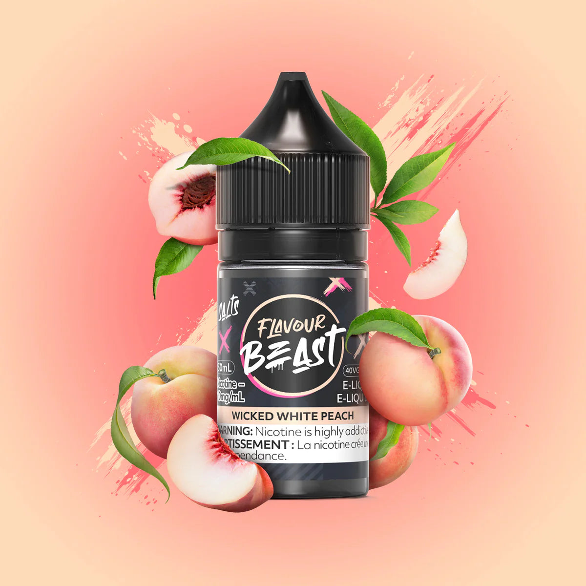 Flavour beast E-liquid- Wicked White Peach 20mg/30ml*