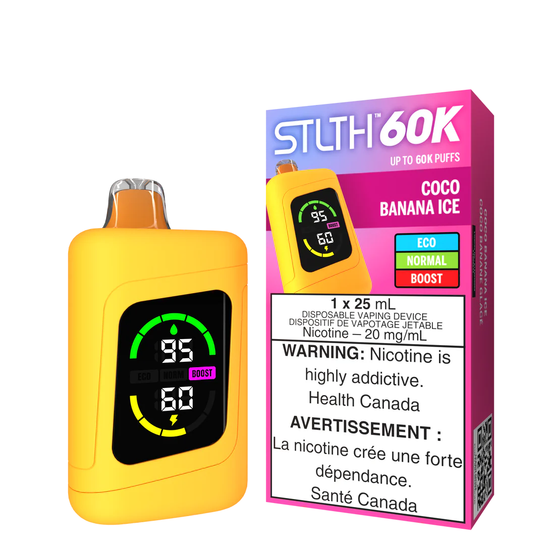 Stlth 60k Coco Banana Ice (Provincial tax)