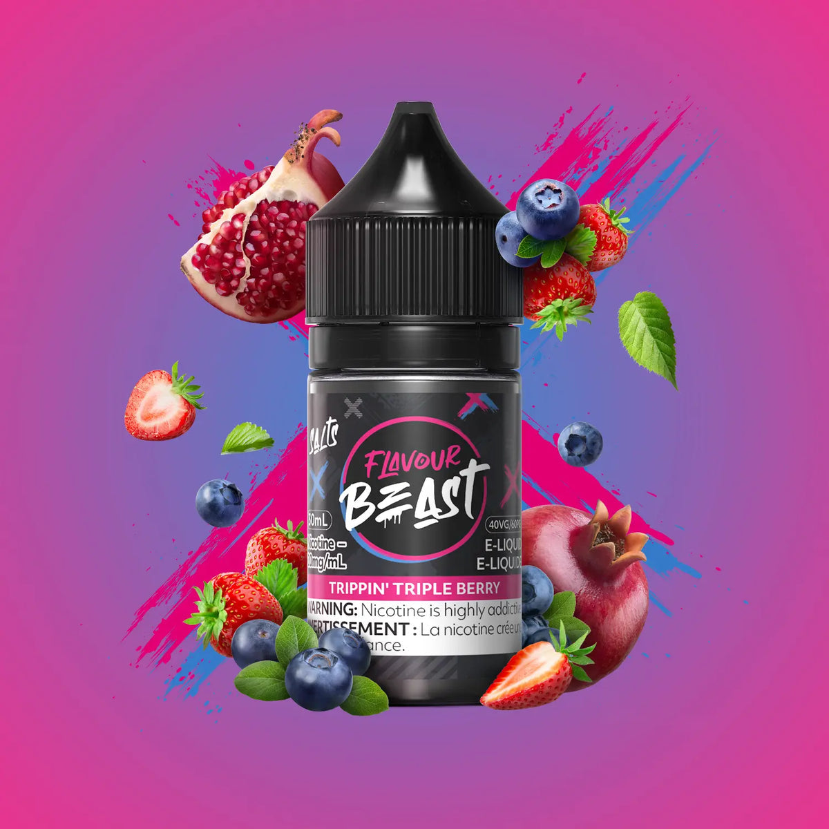 Flavour beast E-liquid- Trippin’ Triple Berry 10mg/30ml*