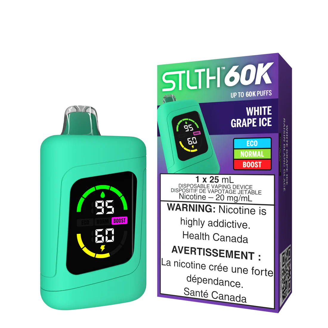 Stlth 60k White Grape Ice (Provincial tax)