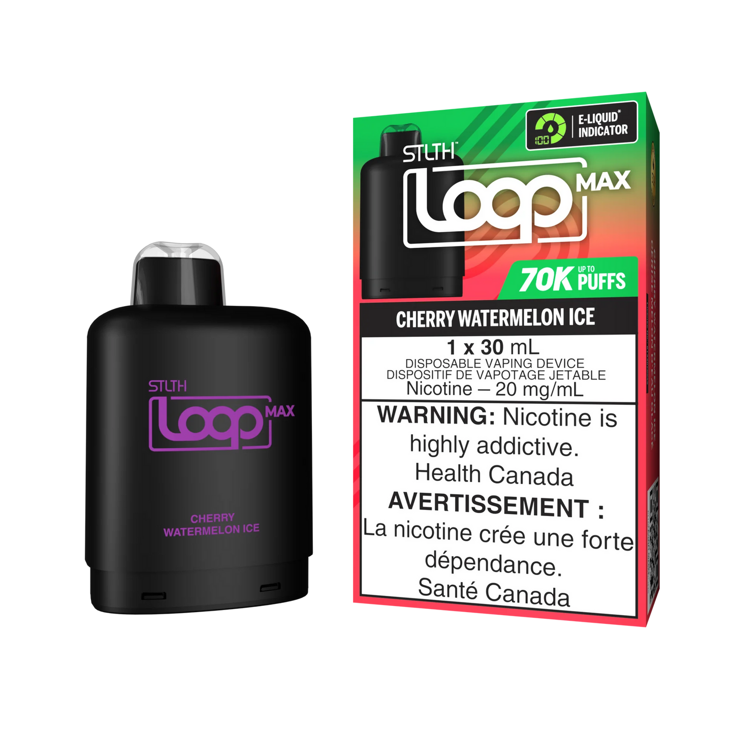 Stlth Loop Max Pod 70K - Cherry Watermelon Ice (Provincial Tax)