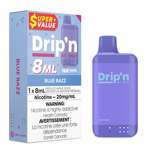 Drip’n by Envi 8ML - Blue Razz 16k (Provincial Tax)