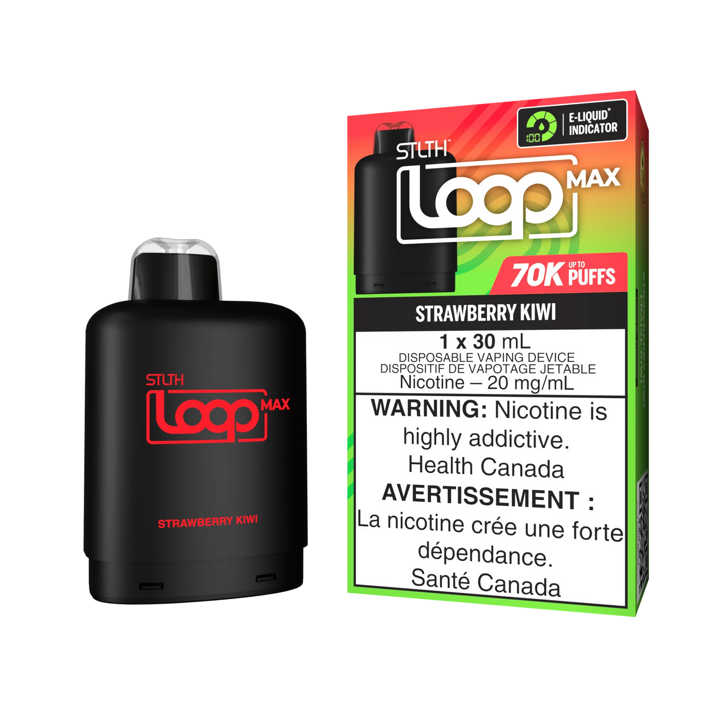 Stlth Loop Max Pod 70K - Strawberry Kiwi (Provincial Tax)