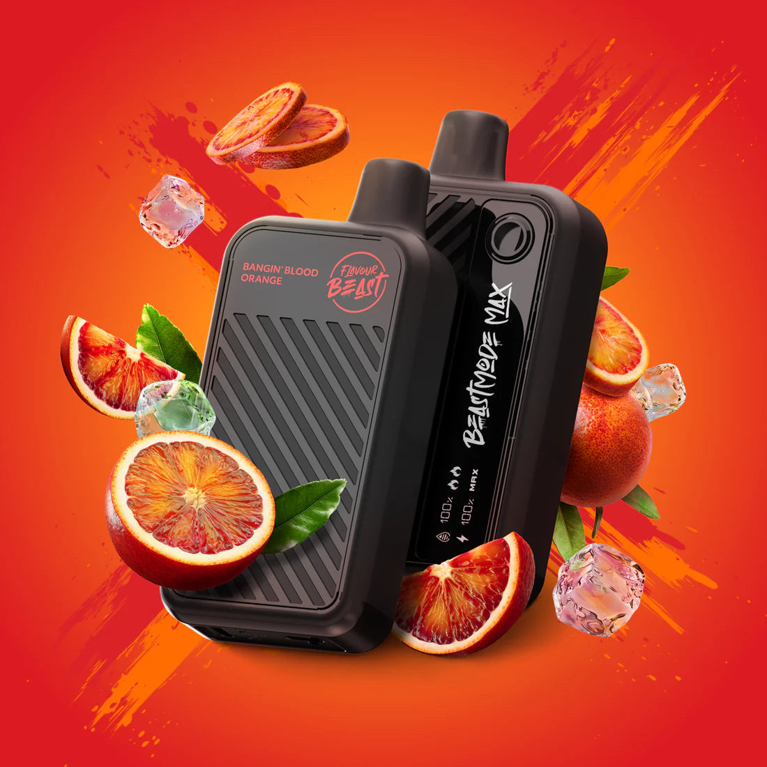 Flavour beast Beast mode max 18k puffs bangin Blood Orange Ice*