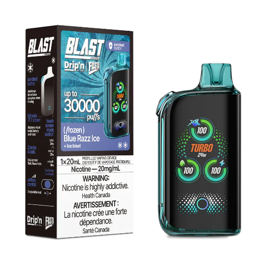 Dripn by Envi Fasta blast 30k Blue razz ice*
