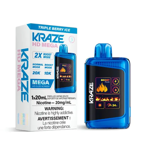 Kraze HD Mega 20k Puffs Triple Berry ice*