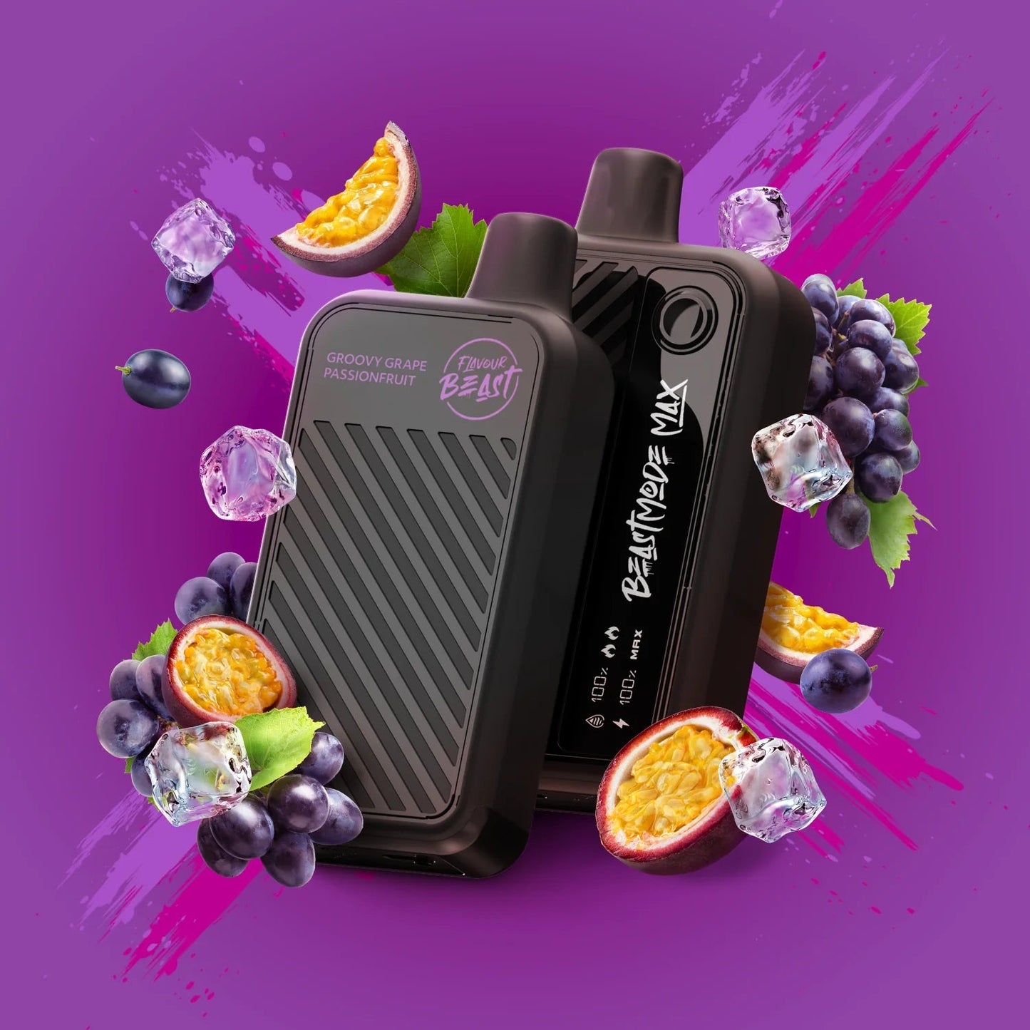 Flavour beast Beast mode max 18k puffs Groovy Grape Passionfruit Ice*