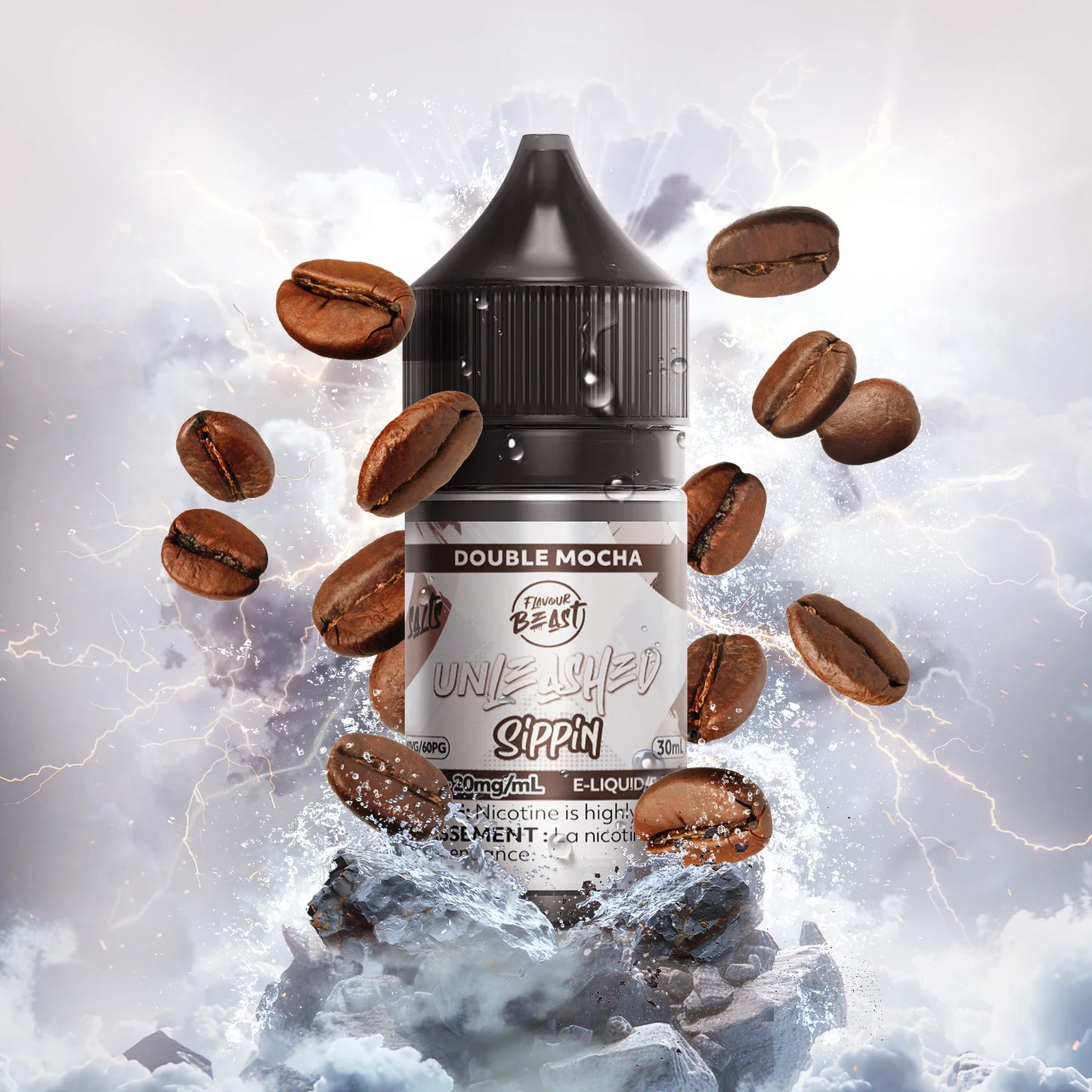 Flavour beast E-liquid- Unleashed Sippin Epic Double Mocha 20mg/30ml*