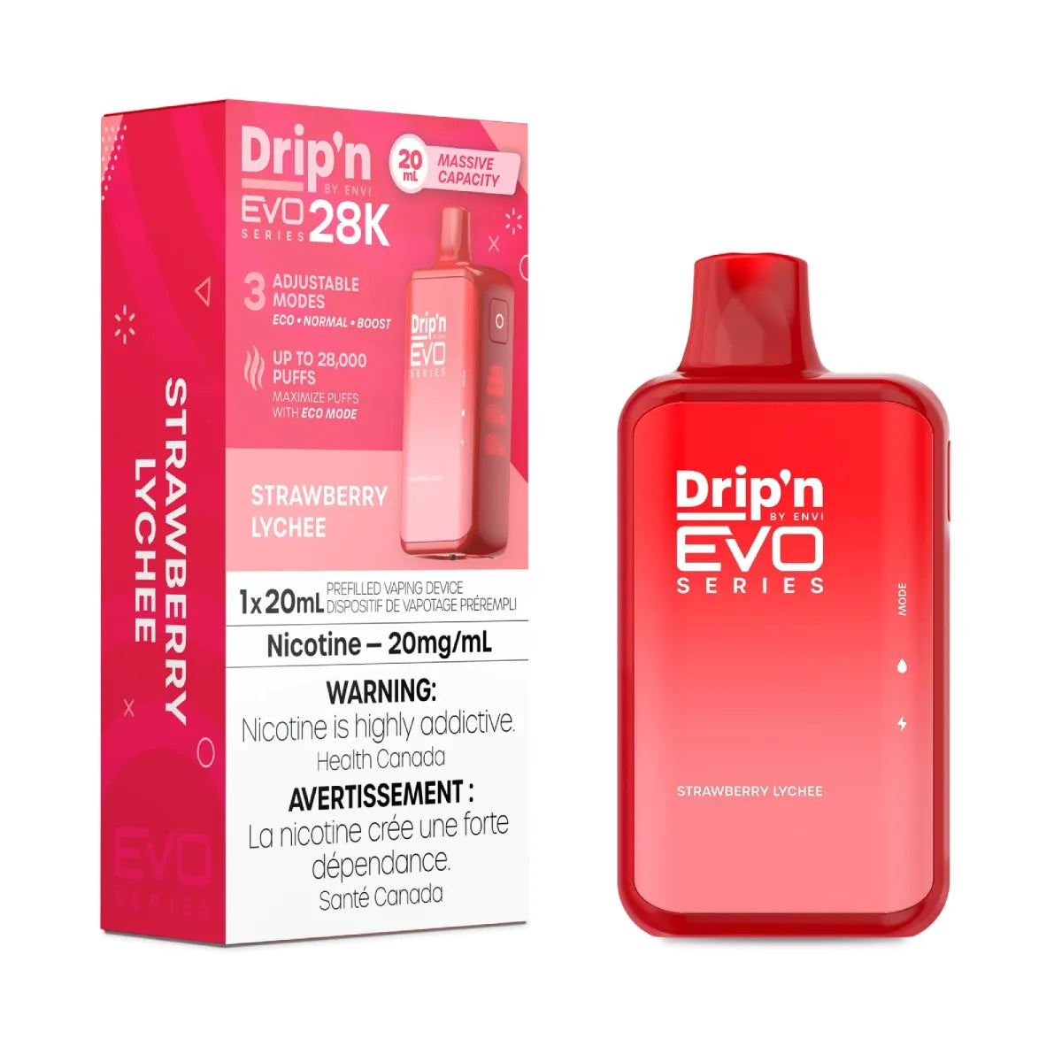 Dripn Evo 28000 Strawberry Lychee *