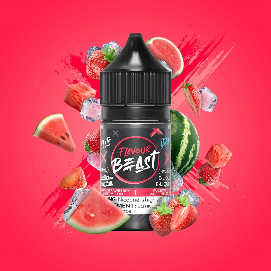 Flavour beast E-liquid- Savage Strawberry Watermelon 20mg/30ml*