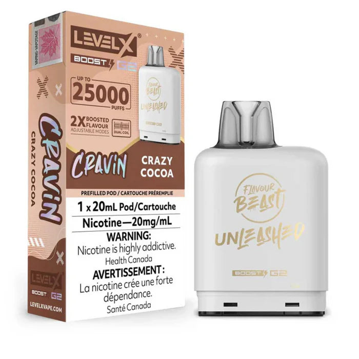 Level X Boost pod G2 25k Unleashed Cravin Crazy Cocoa*