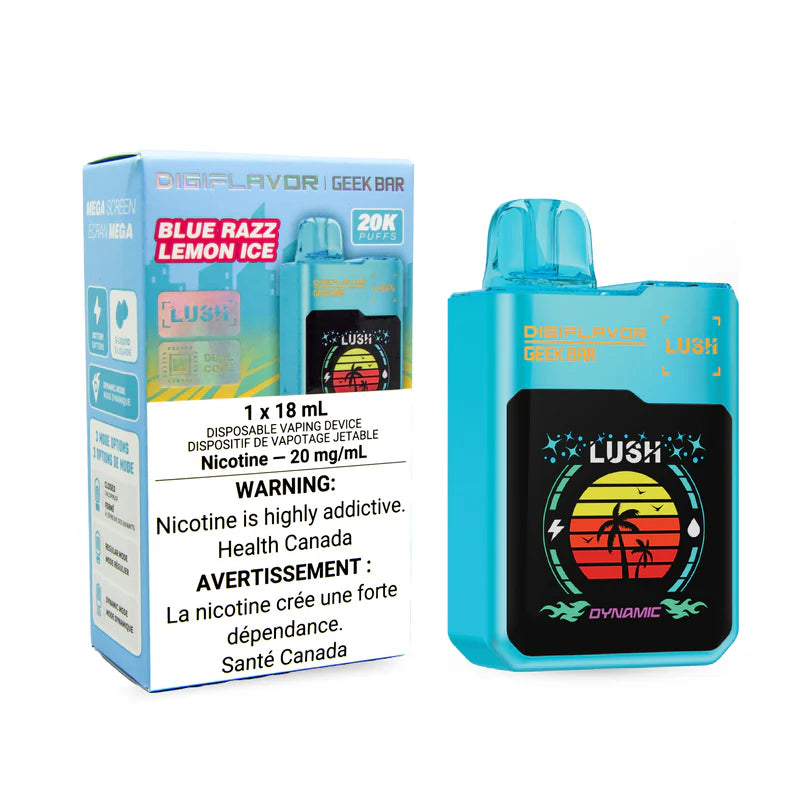 Geek bar Digiflavor Lush 20k Blue razz lemon ice(Provincial tax)