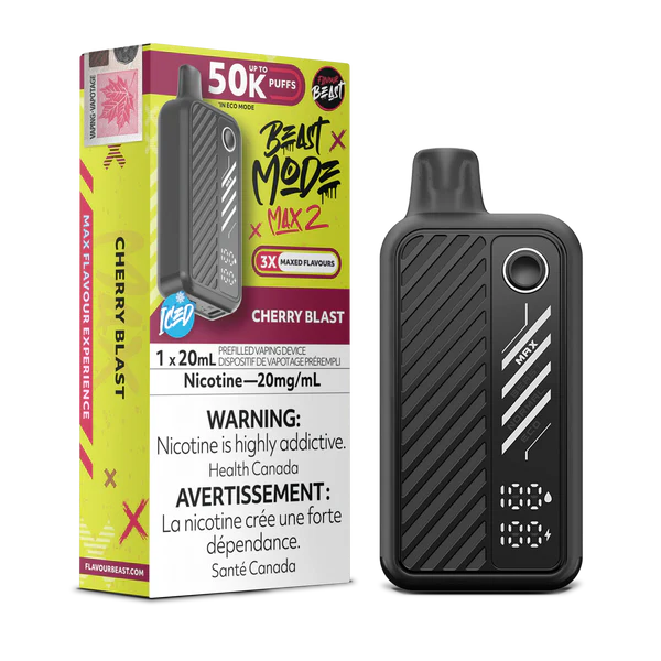 Flavour beast Beast mode max 2 50k puffs Cherry Blast (ProvincialTax)