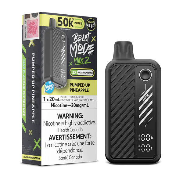 Flavour beast Beast mode max 2 50k puffs Pumped Up Pineapple (ProvincialTax)