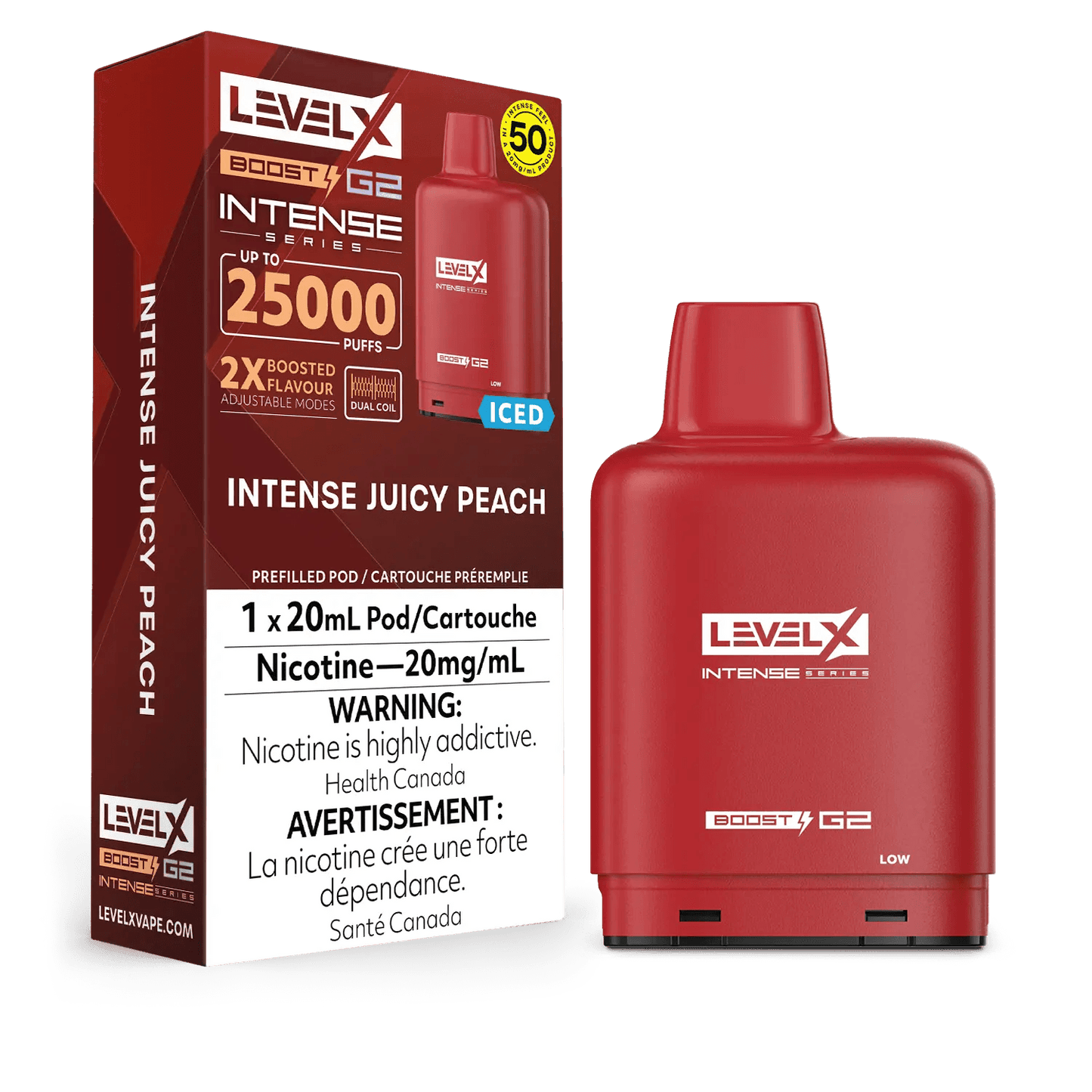 Level X Boost pod G2 25k Puffs Intense Juicy Peach *
