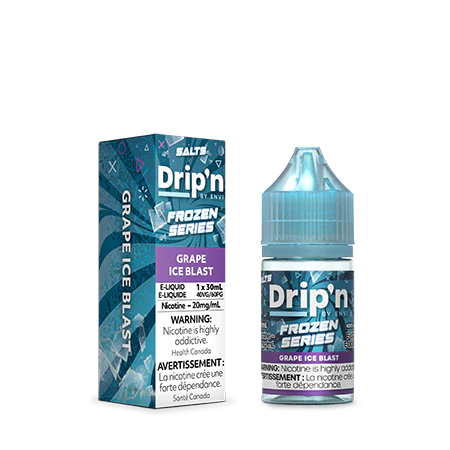 Dripn by Envi Frozen E-Liquid Grape Ice Blast 20mg/30ml (provincial tax)