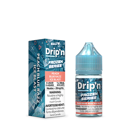 Dripn by Envi Frozen E-Liquid Peach Blue Razz Ice Blast 20mg/30ml (provincial tax)