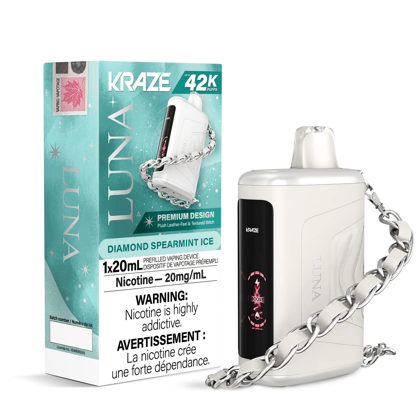Kraze Luna 42k Diamond Spearmint Ice (provincial tax)