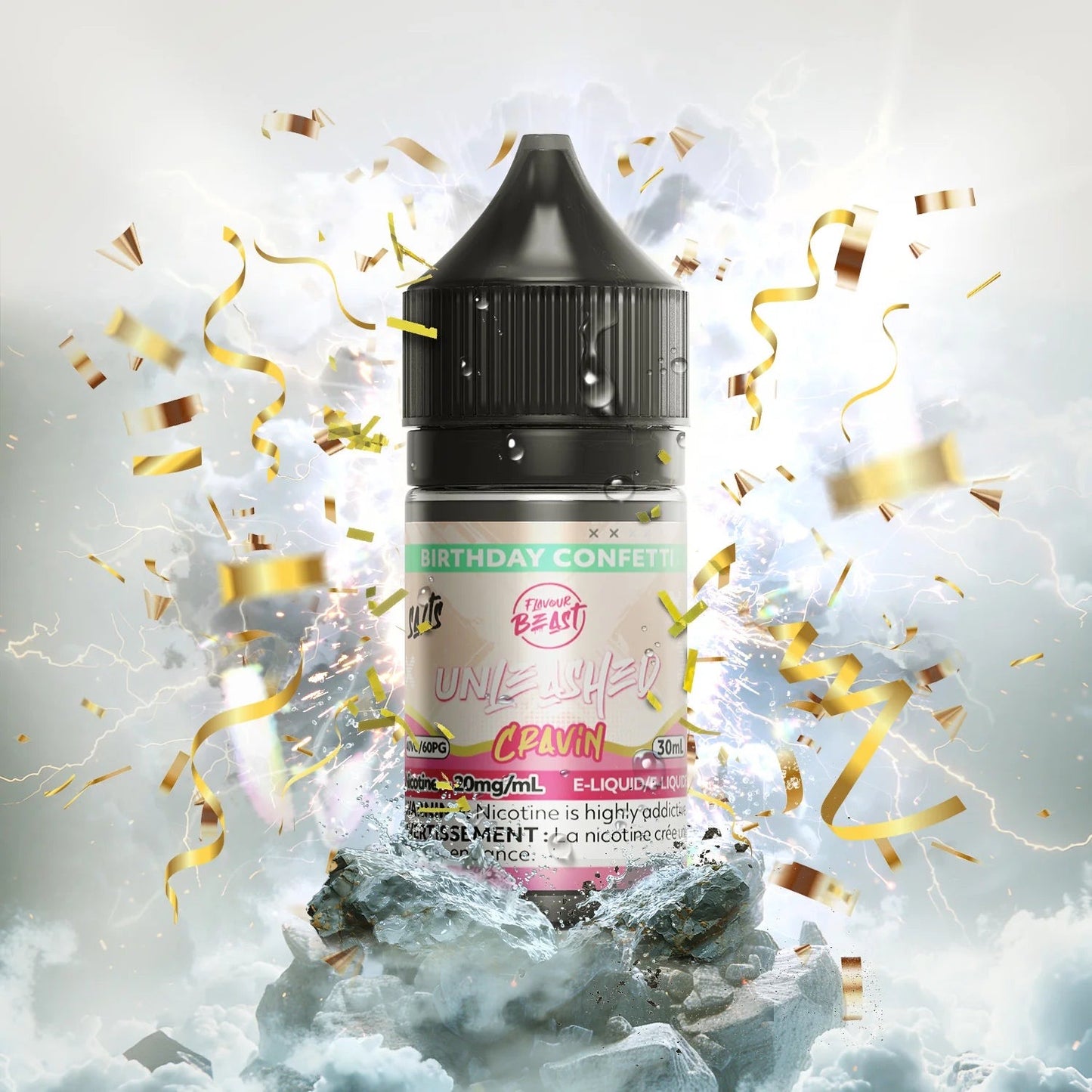 Flavour beast Unleashed E-liquid- Birthday Confetti 20mg/30ml*