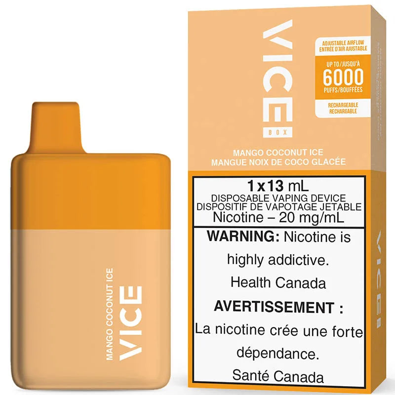 Vice Box 6k Mango coconut ice (Provincial tax)