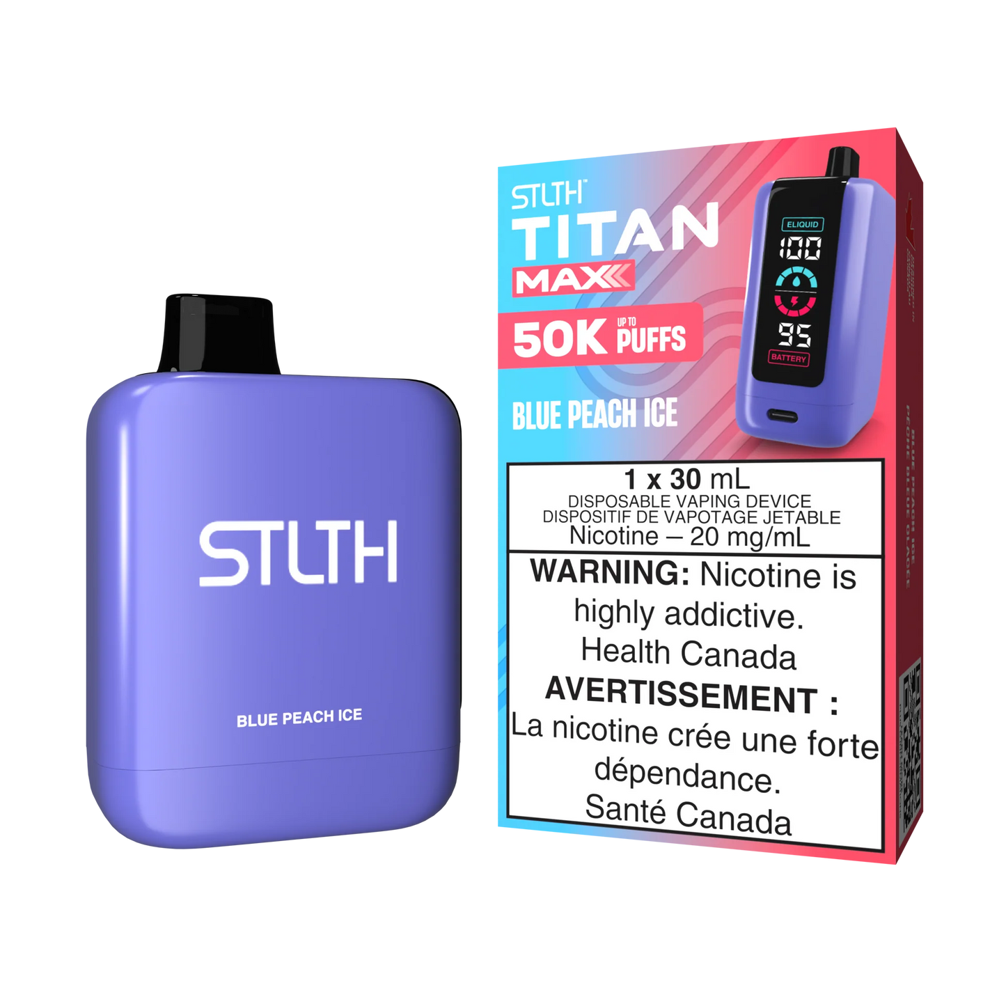 STLTh Titan Max 50k - Blue peach ice (Provincial tax)