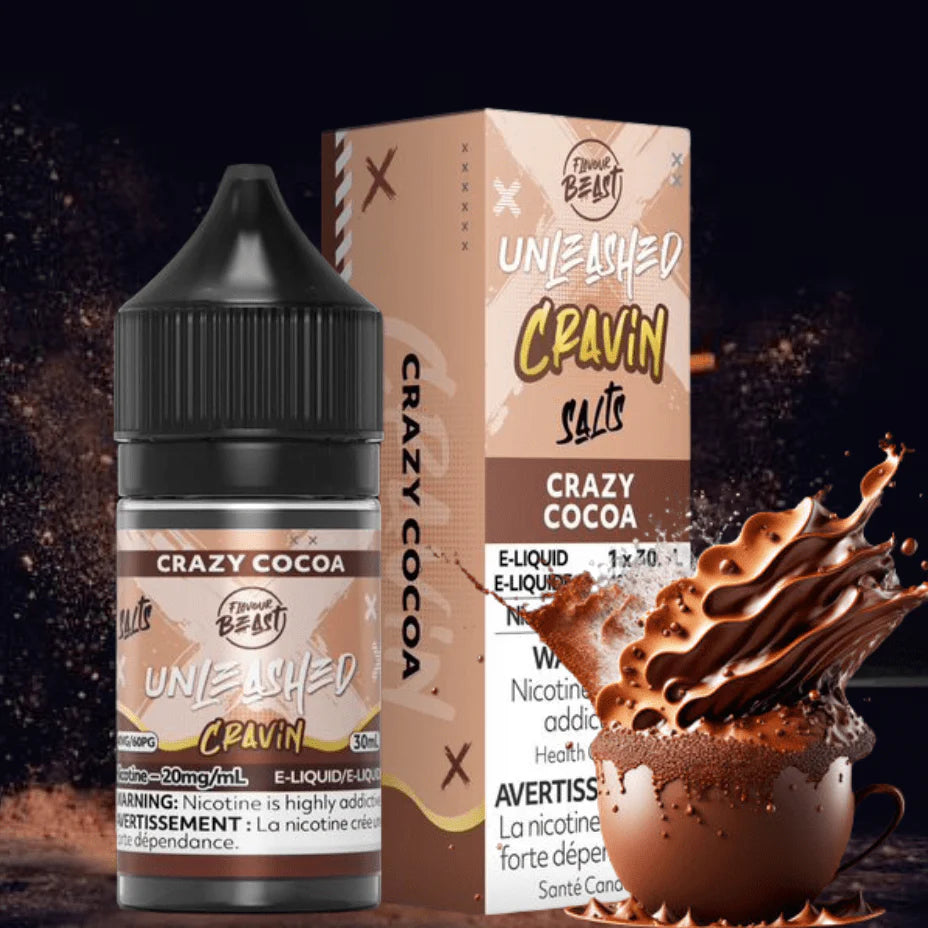 Flavour beast E-liquid- Unleashed Crazy Cocoa 20mg/30ml*