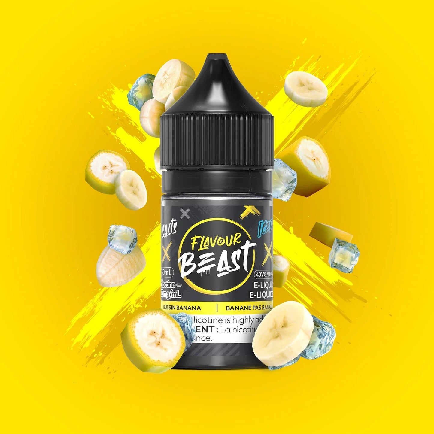 Flavour beast E-liquid- Bussin Banana Ice 20mg/30ml*