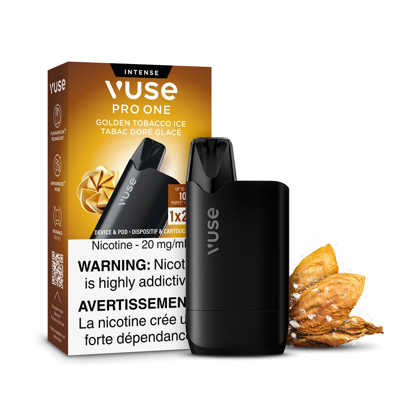 Vuse pro one 20mg Golden Tobacco Ice Starter kit(Provincial tax)