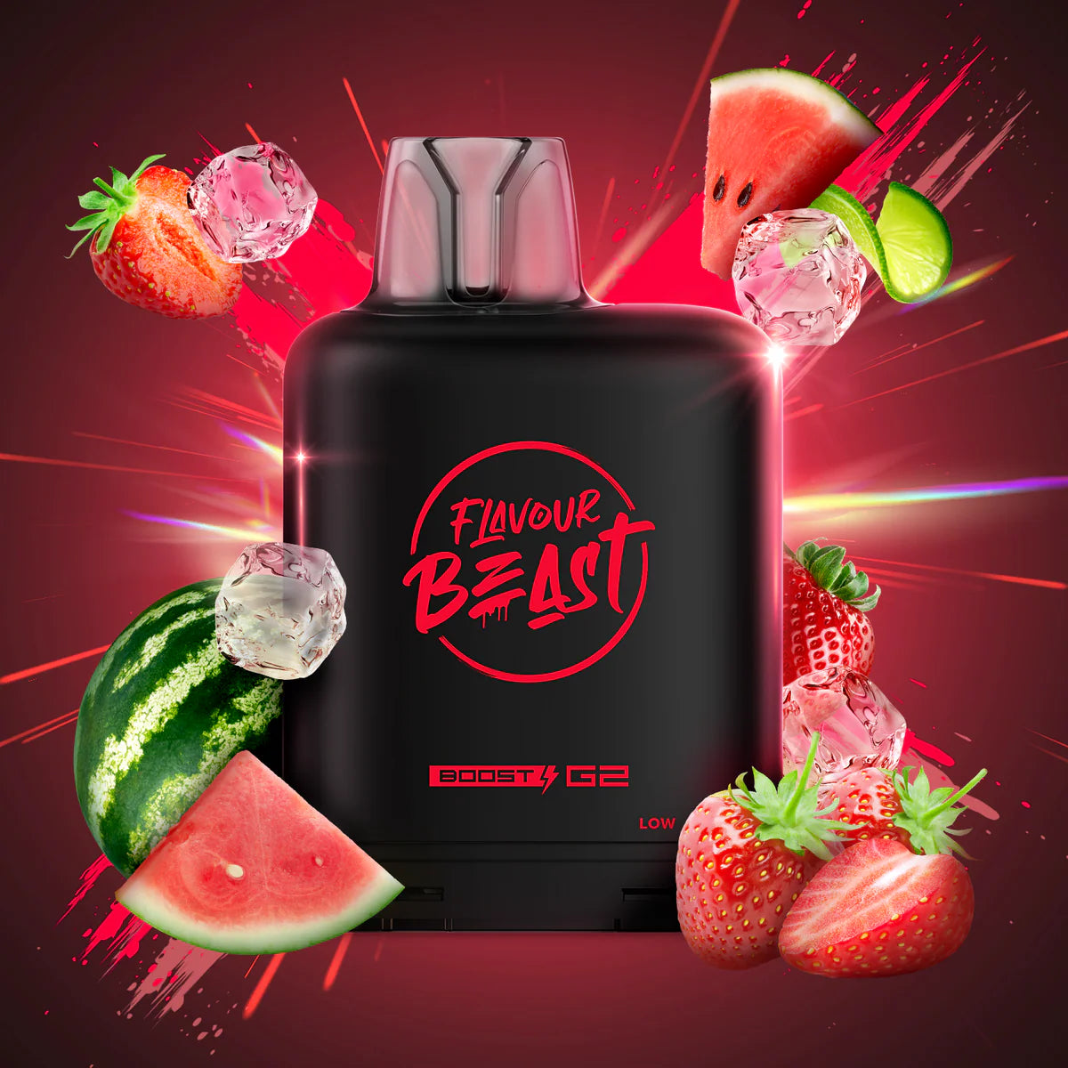 Level X G2 Ultra Pod Flavour beast 50k Strawberry Cherry Watermelon (Provincial tax)