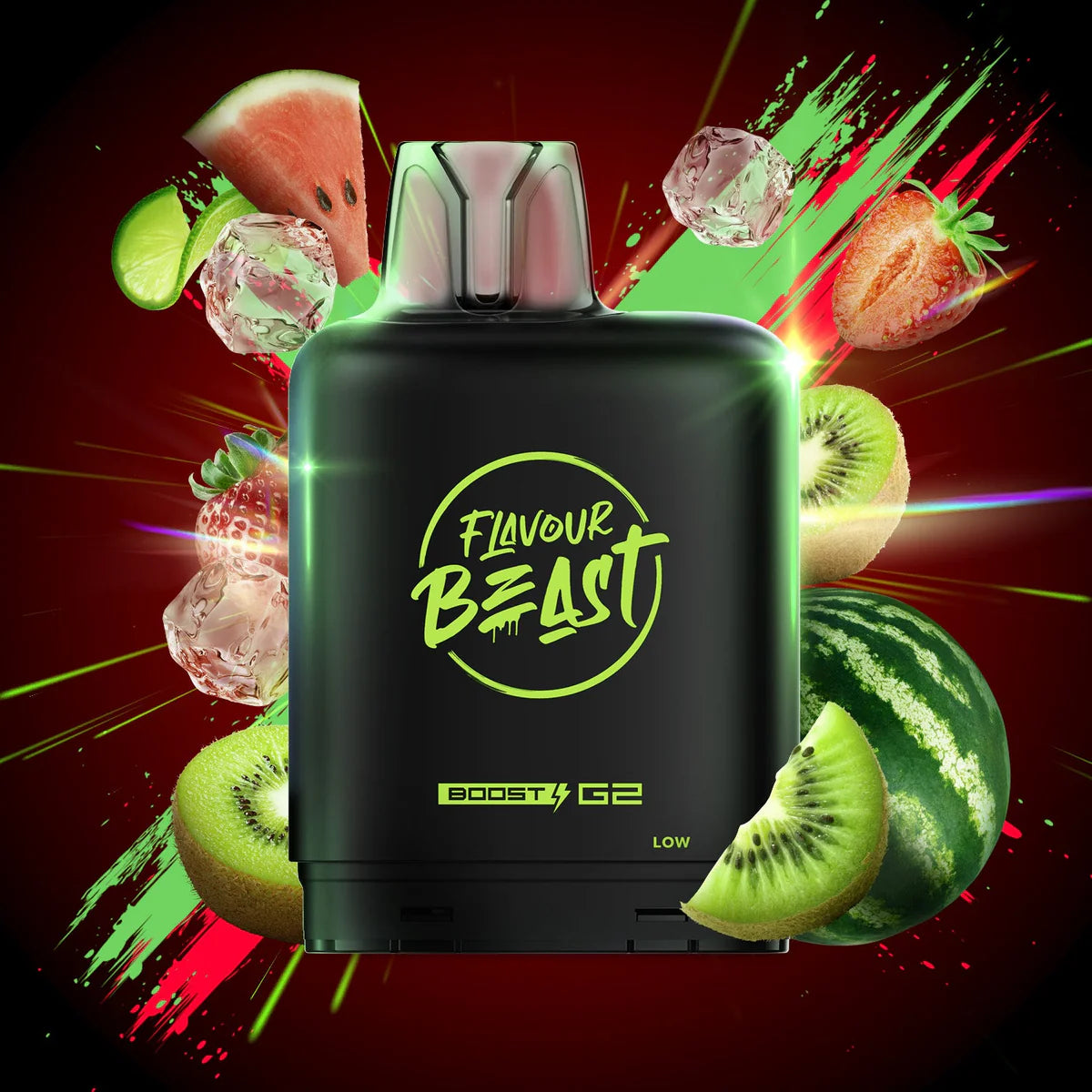 Level X G2 Ultra Pod Flavour beast 50k Watermelon Strawberry Kiwi (Provincial tax)