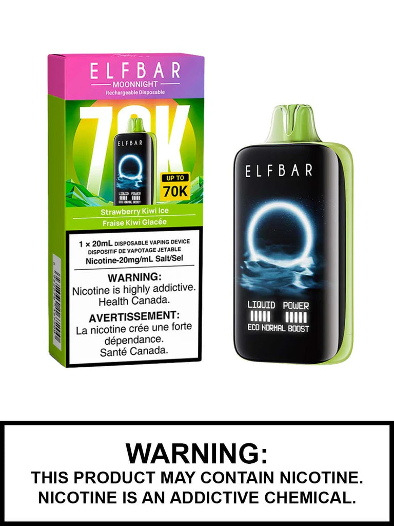 Elfbar Moonnight 70k Strawberry Kiwi Ice (Provincial tax)