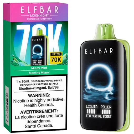 Elfbar Moonnight 70k Miami Mint (Provincial tax)