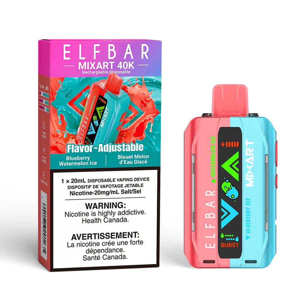 Elfbar Mixart 40k Blueberry Watermelon ice (Provincial tax)