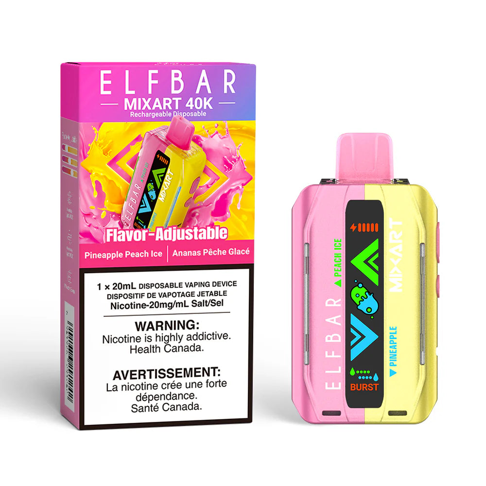 Elfbar Mixart 40k Pineapple Peach Ice (Provincial tax)