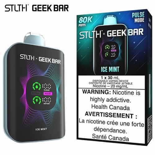 STLTh x Geekbar 80k pulse mode Ice Mint (Provincial tax)