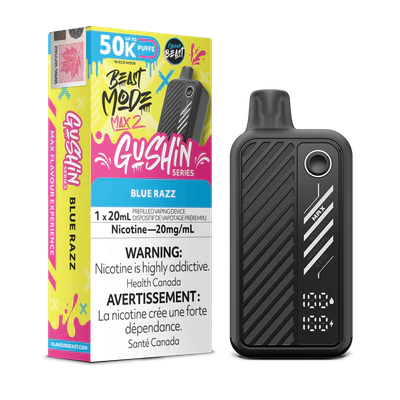 Flavour beast Beast mode max 2 50k puffs Gushin Series Blue Razz*
