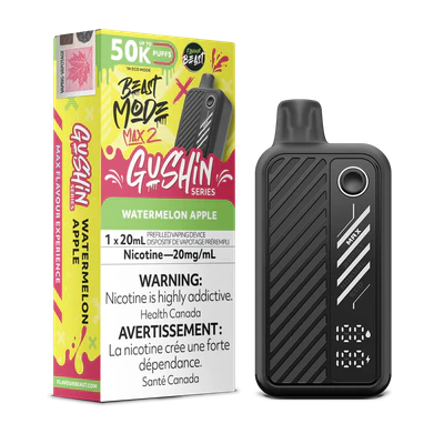 Flavour beast Beast mode max 2 50k puffs Gushin Series Watermelon Apple*