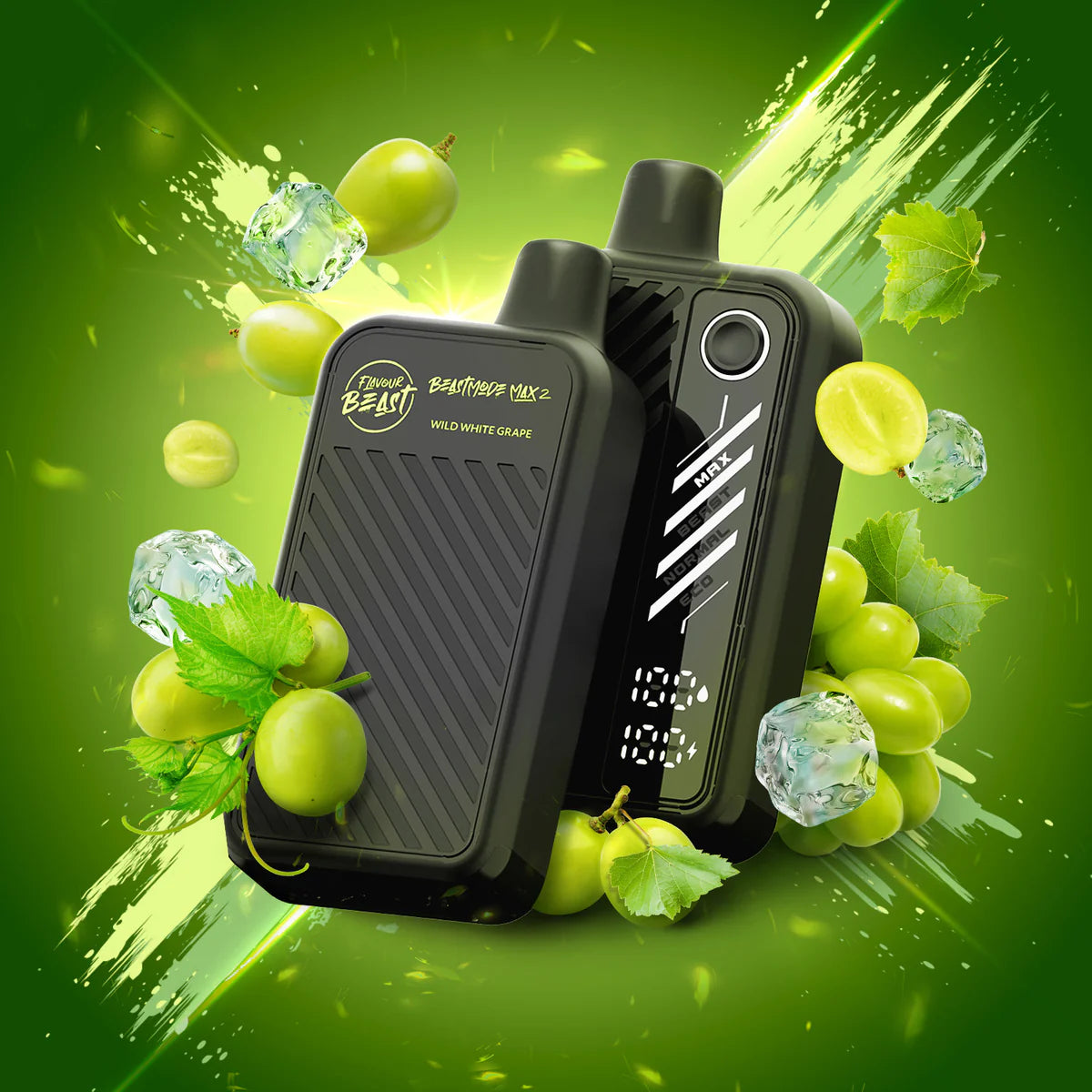 Flavour beast Beast mode max 2 50k puffs Wild white grape ice*