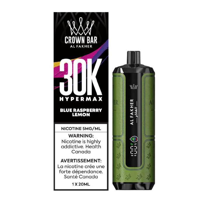 Al Fakher Crown Bar 30k Hyper max(5mg/ml) Blue Raspberry Lemon (ProvincialTax)