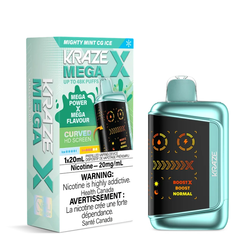 Kraze X Mega 48k puffs Mighty Mint CG ice (Provincial tax)