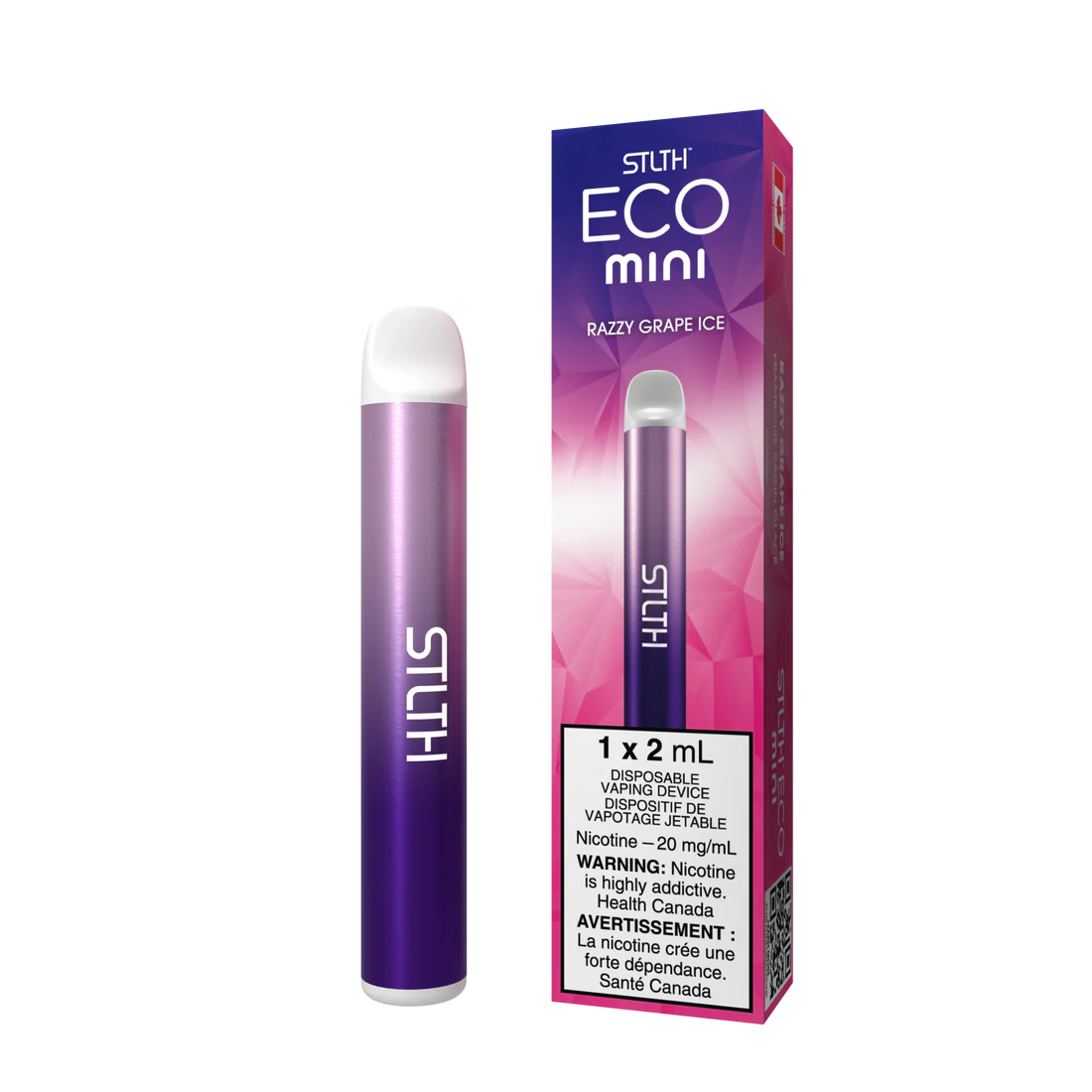 Stlth Eco Mini Razzy Grape Ice (Provincial tax)