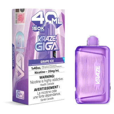 Kraze Giga 40ml 150k Grape Ice