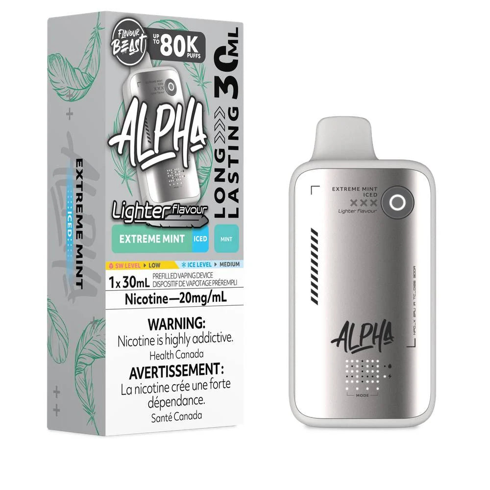 Flavour beast Alpha 80k Lighter flavour Extreme Mint (provincial tax)
