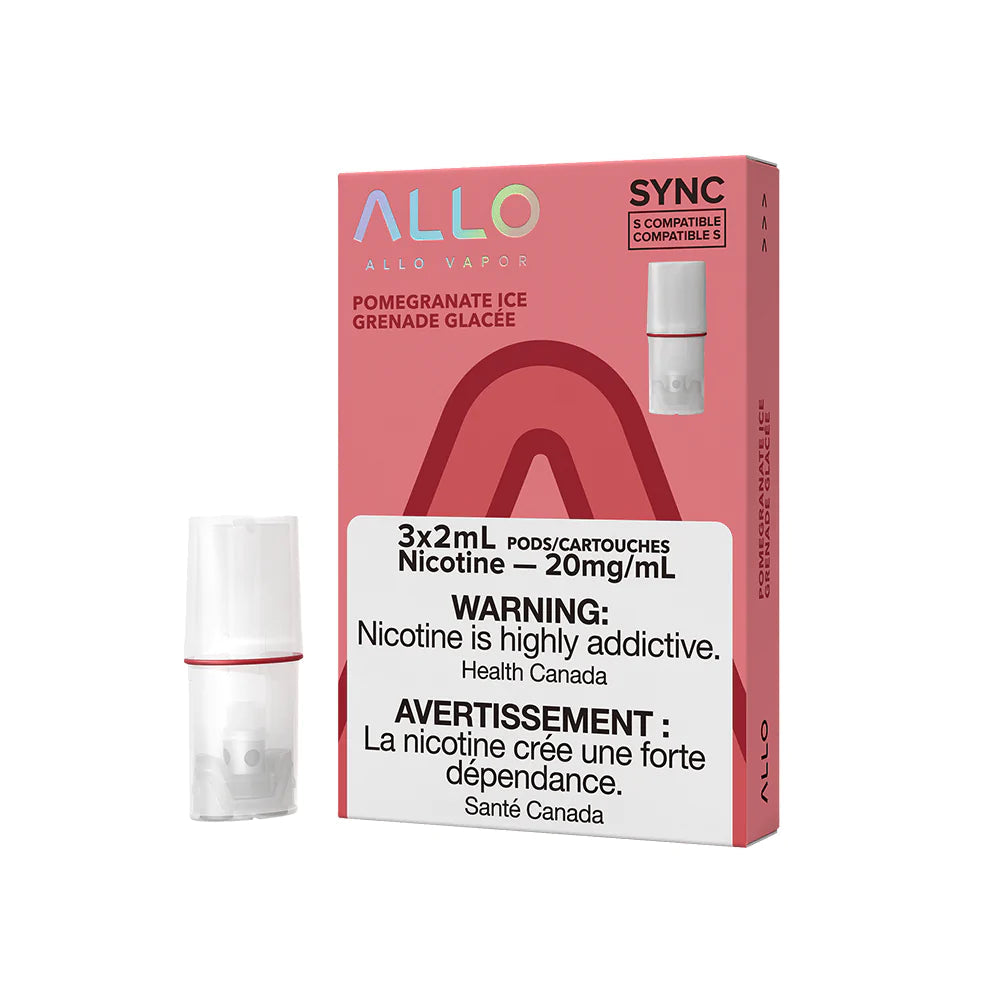 Allo Sync 3pods pomegranate Ice (3X2ml) (Provincial tax)