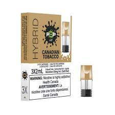 POP Hit Pods 20mg Canadian Tobacco (Provincial Tax)
