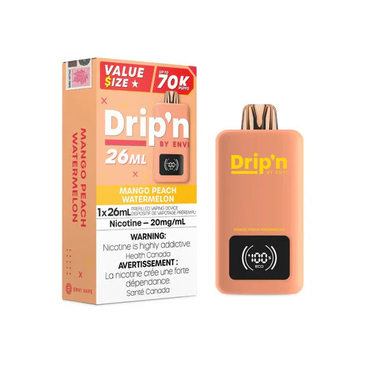 Dripn 26ml 70k puffs Mango Peach Watermelon (Provincial Tax)