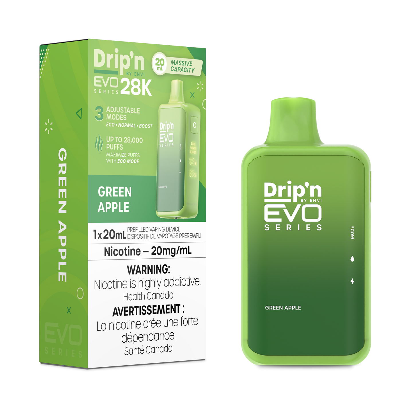 Dripn Evo 28000 Green Apple (Provincial)